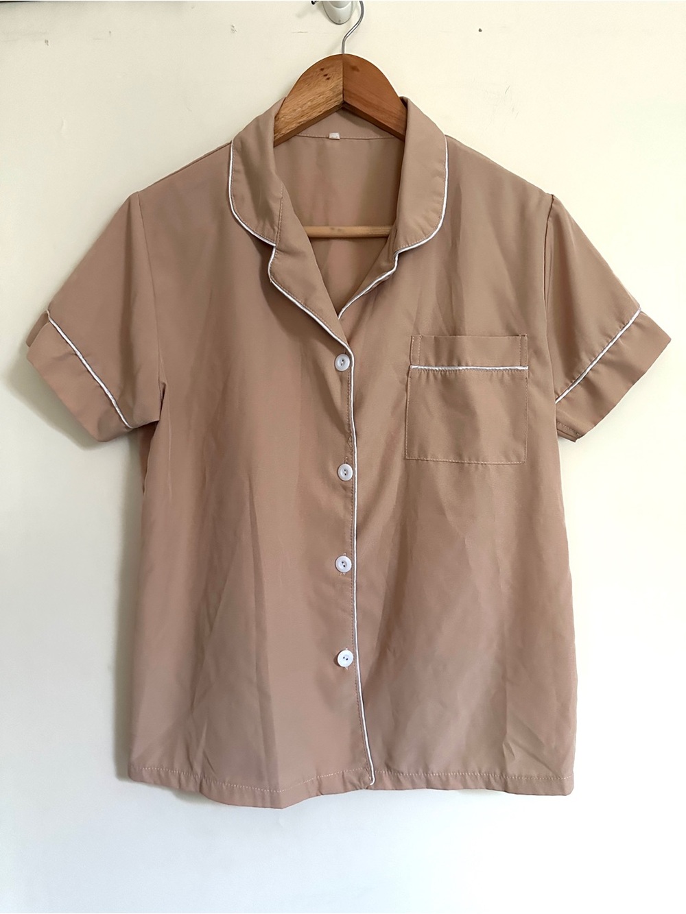 Mocha Pajama Set - Shirt and Shorts